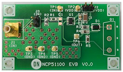 onsemi — NCP51100 EVB Single 2A Low-Side Gate Driver Evaluation Board